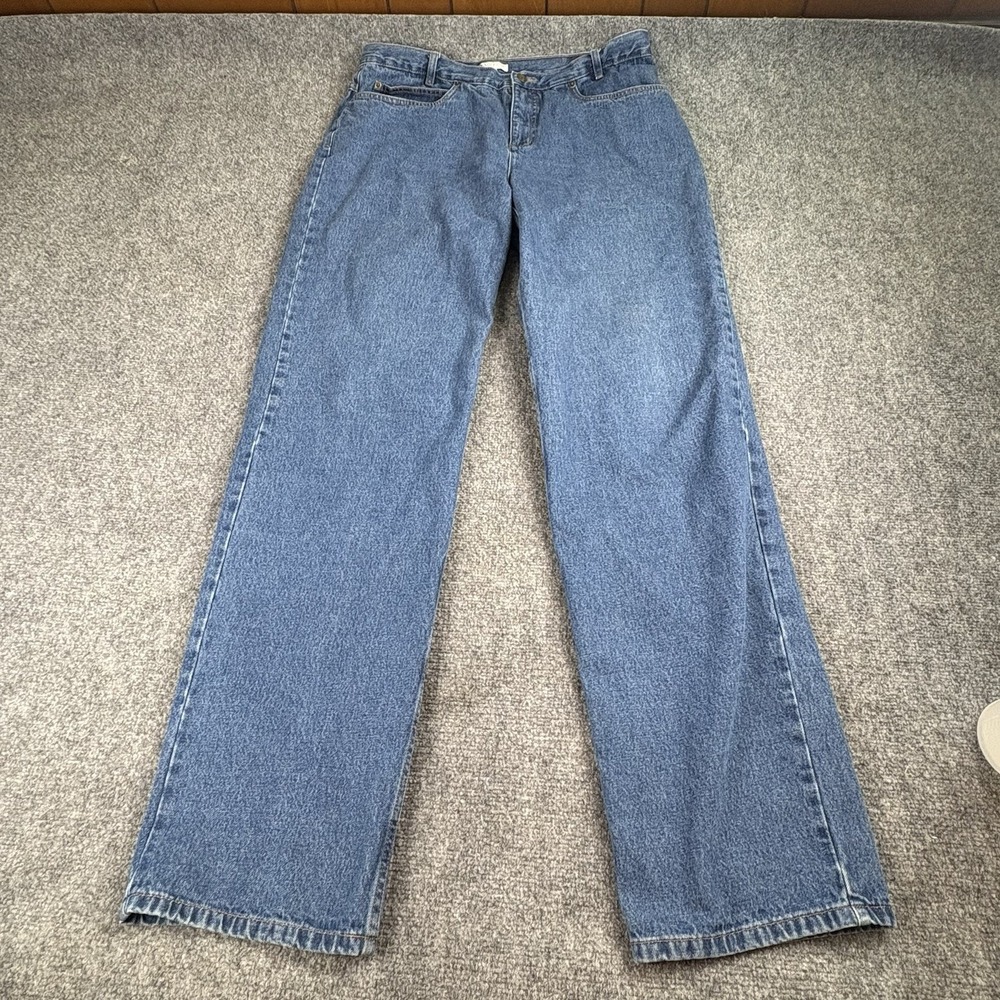 Pendleton Jeans Womens 18 Tall 37x36 Blue‎ Straight Distressed Americana Classic